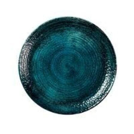 12 stk. Tallerken coupe marine grøn 288 mm Homespun Chroma Churchill