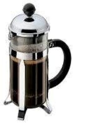 4 stk. Kaffebrygger krom/glas 35 cl 3 kop Bodum Chambord
