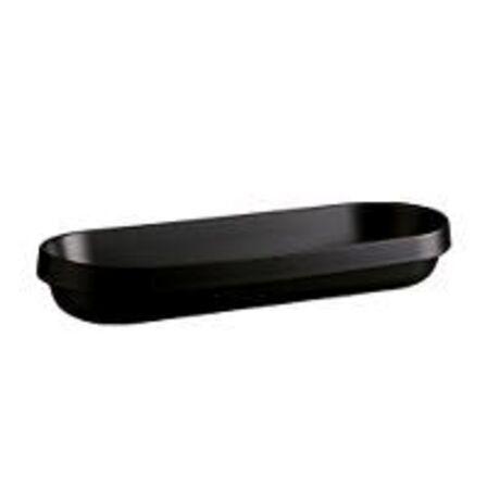2 stk. Fad oval sort B415 x D150 x H65 mm Emile Henry