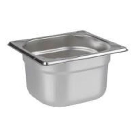 30 stk. Kantine stål 1/6 GN H100 mm 1,6 ltr APS