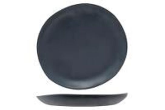 64 stk. Tallerken melamin antrasit 200 mm Kupo