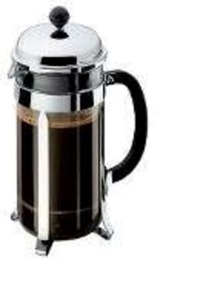 2 stk. Kaffebrygger krom/glas 1 l 8 kop Bodum Chambord