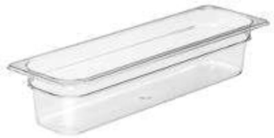 6 stk. Kantine 2/4 GN D100 mm klar Cambro