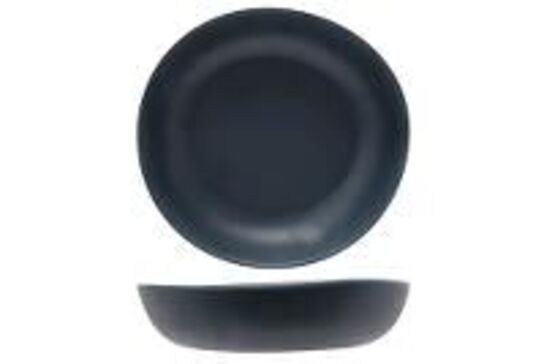 65 stk. Tallerken melamin dyb antrasit 210 mm Kupo