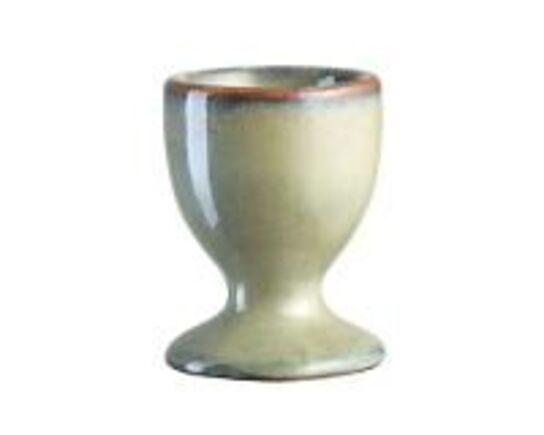 12 stk. Æggebæger stentøj kaki H65 mm Rustik