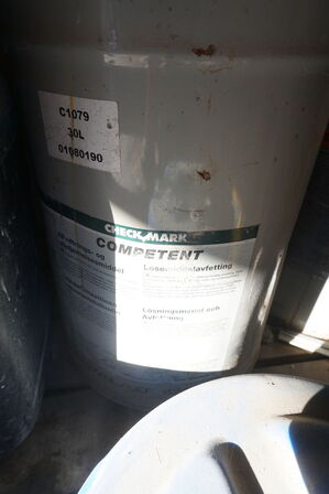 Parti kalk, olie, m.v.