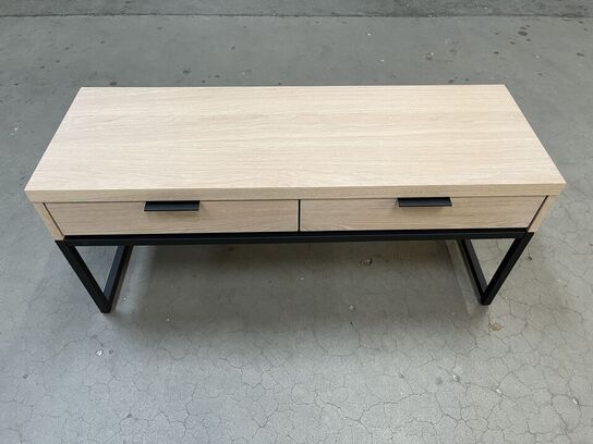 TV bænk Hvidolieret egefiner. 100x35 cm