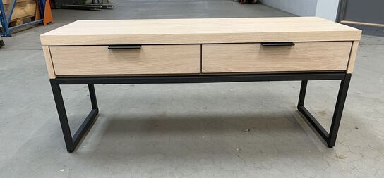 TV bænk Hvidolieret egefiner. 100x35 cm