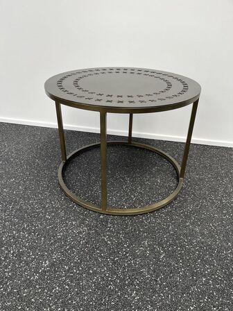 Stich sofabord ø70, højde 51