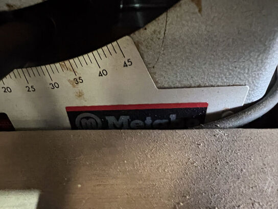 Bordsav METABO 5348D på bord inkl. indhold