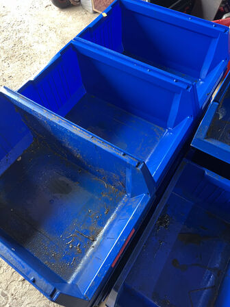 14 stk. systemkasser i plast (stor model)
