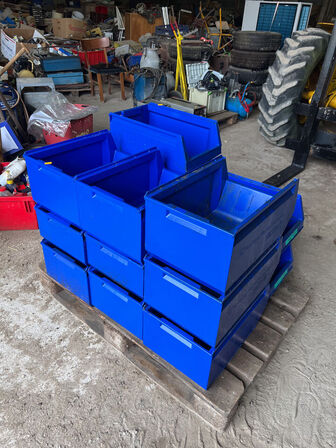 14 stk. systemkasser i plast (stor model)