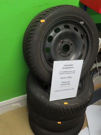 4 stk. Stålfælge 195/50R15