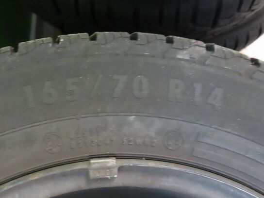 4 stk. Stålfælge 165/70R14
