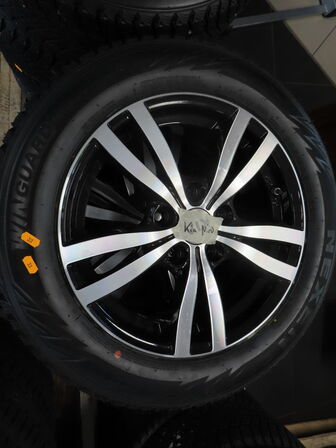 4 stk. Alufælge med pigdæk 205/60R16