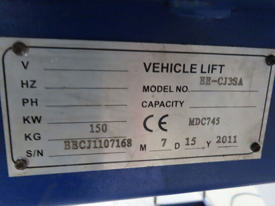 Lift 4.200 kg med slisker (Rullefelt medfølger IKKE)