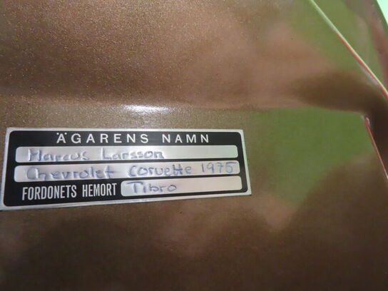 Chevrolet Corvette Stingray årgang 1975