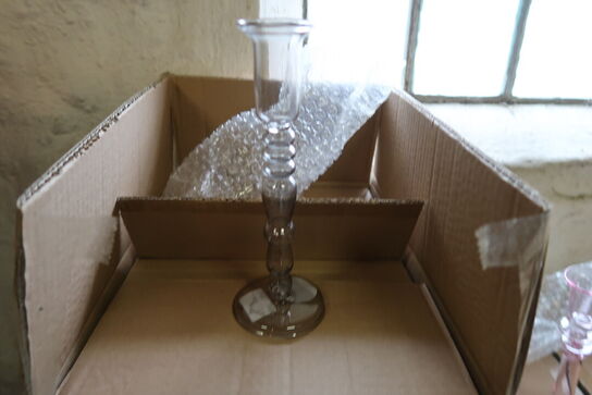 48 stk. Bahne Lysestage, grå - H23,5 cm