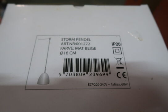 3 stk. LIGA STORM Ø18 MAT BEIGE PENDEL