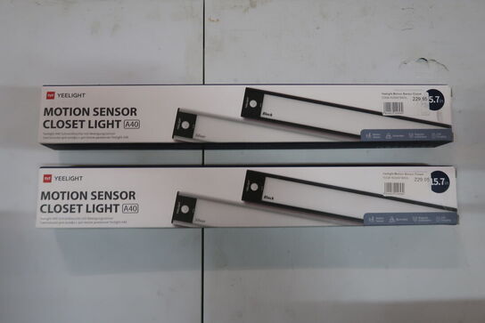 2 stk. Yeelight YLCG004 - Bevægelsessensor-skabslys - trådløs
