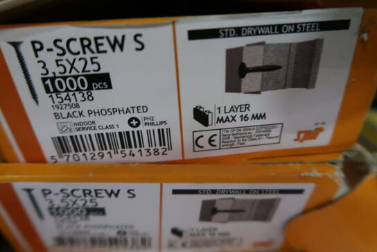 Diverse Spit gipsskruer 