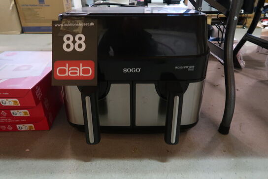 Sogo airfryer double basket 9 liter 1750 watt