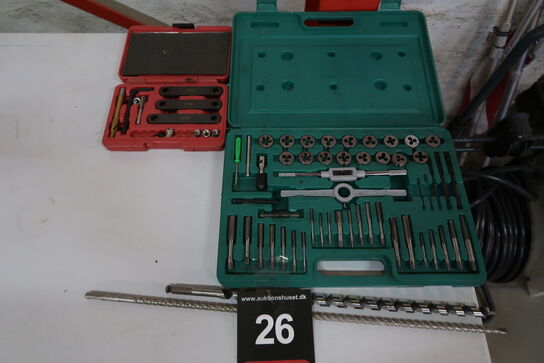 Gevindskærersæt m.m. 