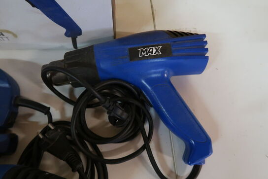 2 stk. Varmepistoler & pistol