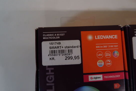 3 stk. LEDVANCE SMART+ standard 60W/RGBW mat E27 ZigBee