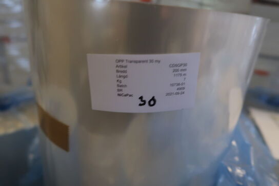 5 paller film til at smelte på plast emballage som lukning