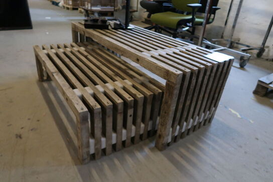 2 stk. Tralle bænke