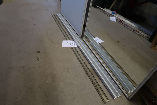 2 stk. Skydelåger med skinner MOMSFRI 