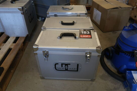 3 stk. Alu kufferter 