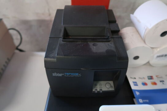 Pengeskuffe, bonprinter & kortterminal 