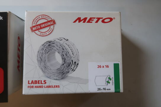 2 kasser Meto labels