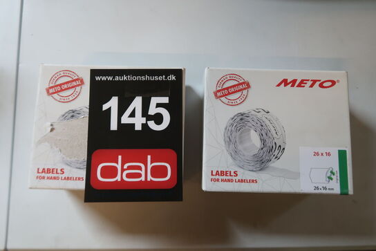 2 kasser Meto labels