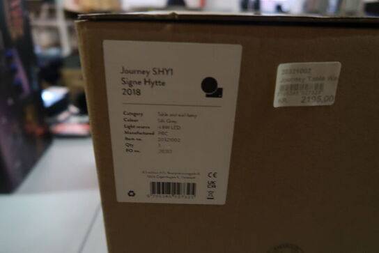 &TRADITION JOURNEY SHY1 SILK GREY BORDLAMPE