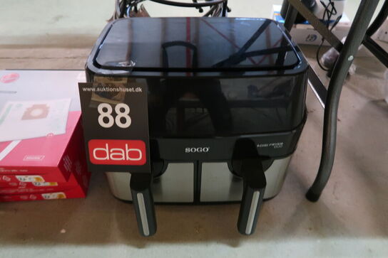 Sogo airfryer double basket 9 liter 1750 watt