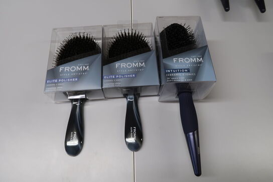 3 stk. Fromm hårbørster 