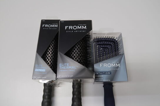 3 stk. Fromm hårbørster 