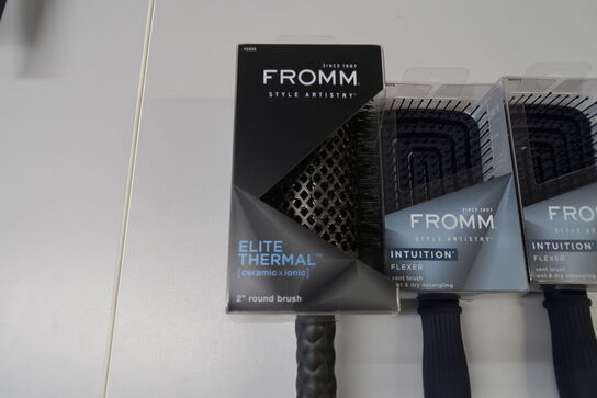 3 stk. Fromm hårbørster 