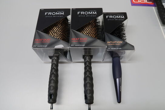 3 stk. Fromm hårbørster 