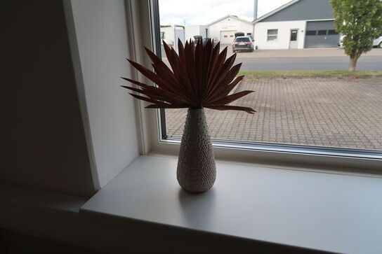2 stk. planter i plantekasser samt vaser