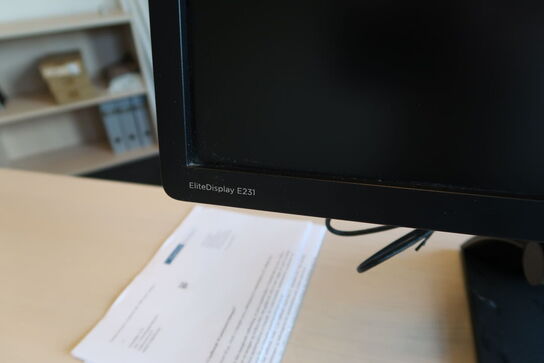 Bærbarcomputer HP ProBook 6570b, Computerskærm HP EliteDisplay E231, 