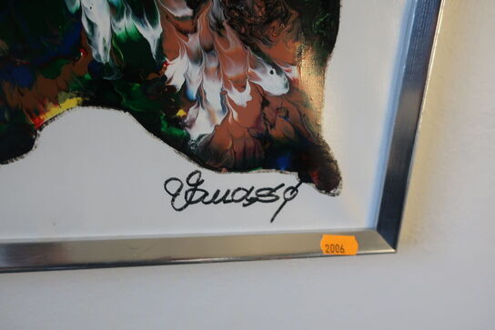 Olie på lærred "Forårsliv" af Carlo Vandsø Jensen