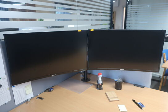 2 stk. monitorer SAMSUNG C27F390FHR