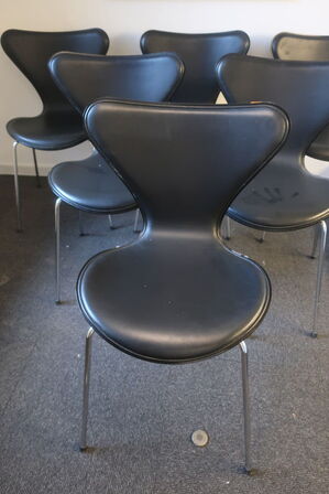 6 stk. spisebordsstole FRITZ HANSEN "Syveren"