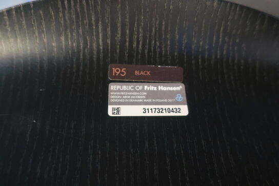 6 stk. spisebordsstole FRITZ HANSEN "Syveren"