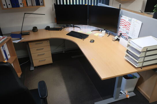 El. hæve/sænke skrivebord uden indhold