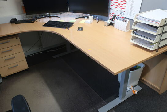 El. hæve/sænke skrivebord uden indhold